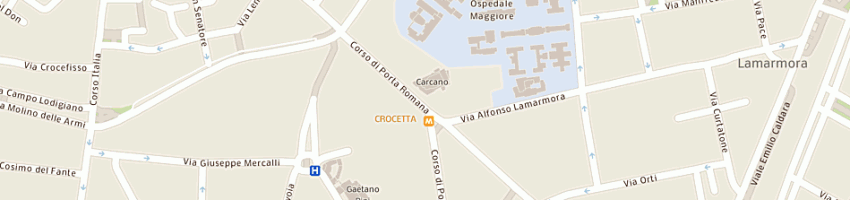 Mappa della impresa gioielleria barbieri di angelo barbieri e c (snc) a MILANO