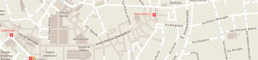 Mappa della impresa zara italia srl a MILANO