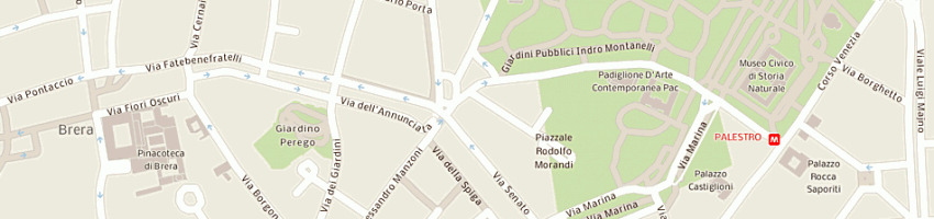 Mappa della impresa fastweb spa a MILANO