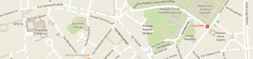 Mappa della impresa fbs spa a MILANO
