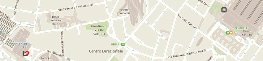 Mappa della impresa tesauro piero a MILANO