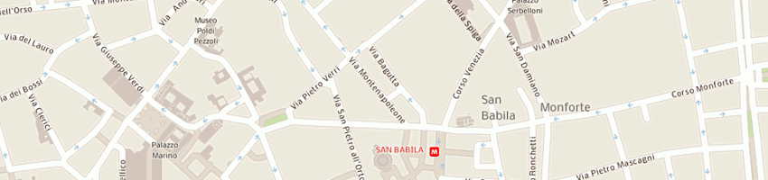 Mappa della impresa montenapoleone 6 srl a MILANO
