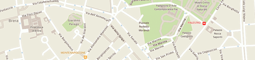 Mappa della impresa galleria tega srl a MILANO