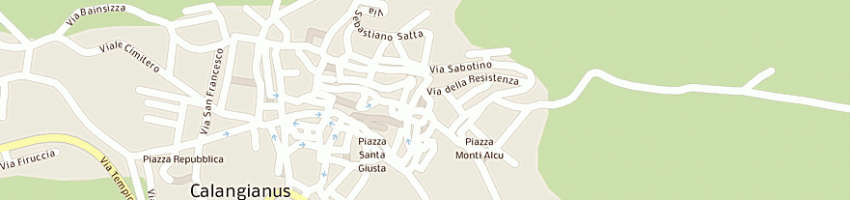 Mappa della impresa isoni mario a CALANGIANUS