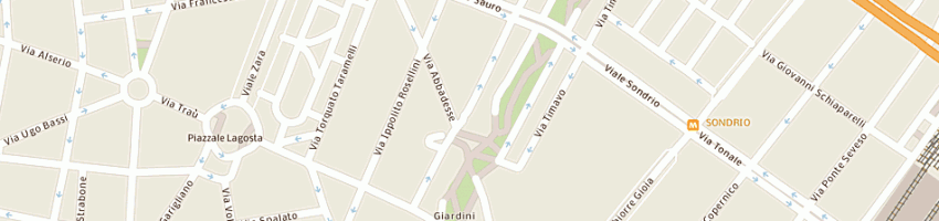 Mappa della impresa casarone franco a MILANO