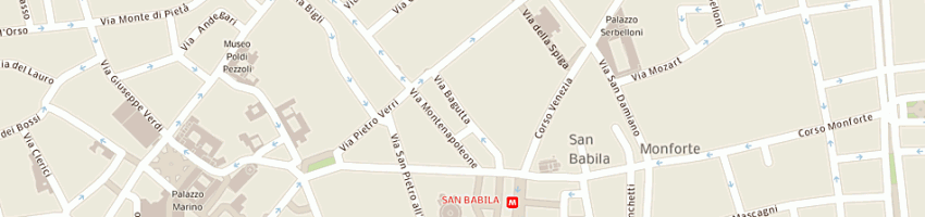 Mappa della impresa carlo orsi antichita' srl a MILANO