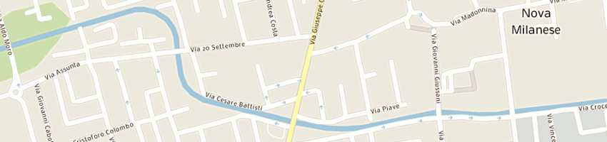 Mappa della impresa gruppo unico sas di d'alterio mirko e c a NOVA MILANESE