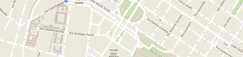 Mappa della impresa artmediainternational srl a MILANO