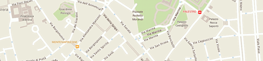 Mappa della impresa cris confezioni srl a MILANO
