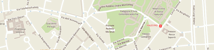 Mappa della impresa aitiva a MILANO
