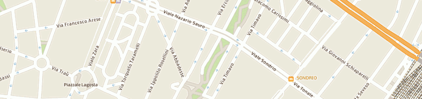 Mappa della impresa de vecchi giuseppe a MILANO