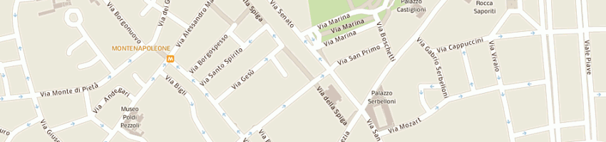 Mappa della impresa sergio rossi spa a MILANO
