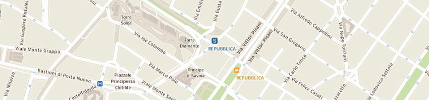 Mappa della impresa c e v srl a MILANO