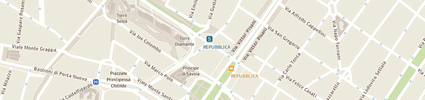 Mappa della impresa cornali muntoni marina a MILANO