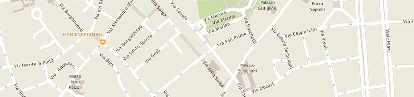 Mappa della impresa fitness corporate srl a MILANO