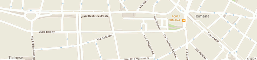 Mappa della impresa studio lucas sas di luca sabatelli e c a MILANO