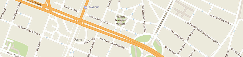 Mappa della impresa elettrodata store srl a MILANO