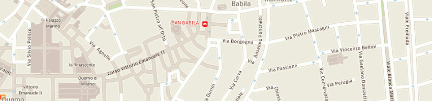 Mappa della impresa bsm sas di christoph jenny e c a MILANO