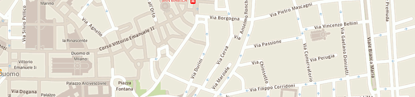 Mappa della impresa gianmaria buccellati (srl) a MILANO