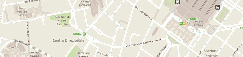 Mappa della impresa albergo royal hotel a MILANO