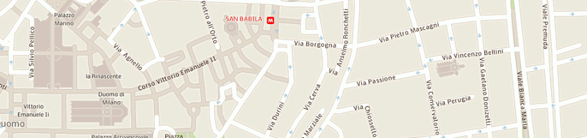 Mappa della impresa quartieri durini spa a MILANO