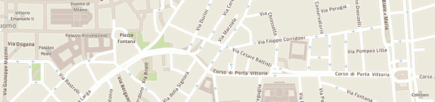 Mappa della impresa olivetti guido a MILANO