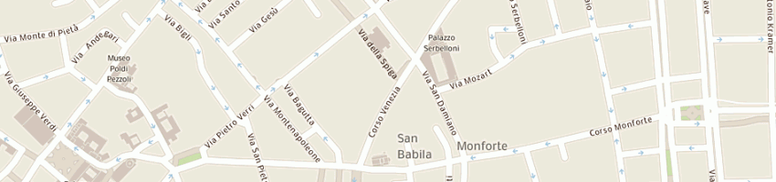 Mappa della impresa urbis confezioni di eugenio tombolini srl a MILANO