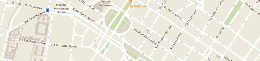 Mappa della impresa borgogna iv di maria rosa cattadori e c sas a MILANO