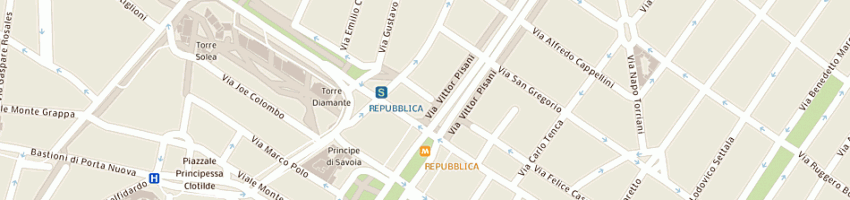 Mappa della impresa comacchi franco a MILANO