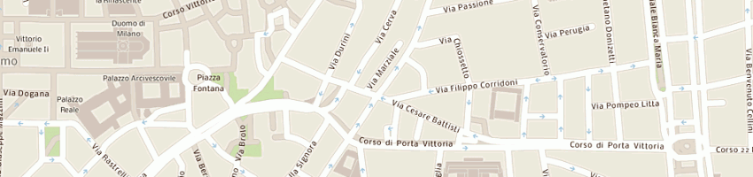 Mappa della impresa milano store srl a MILANO
