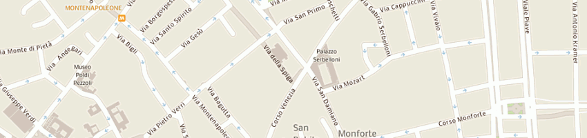 Mappa della impresa trading e serving srl a MILANO