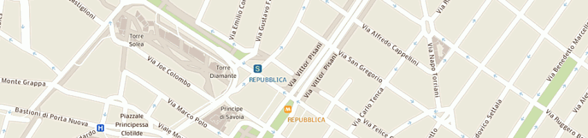 Mappa della impresa forsinetti antonella a MILANO