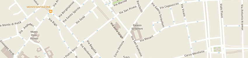 Mappa della impresa luciano padovan srl a MILANO