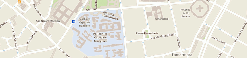 Mappa della impresa trattoria giorgetti snc di giorgetti settimo e c a MILANO