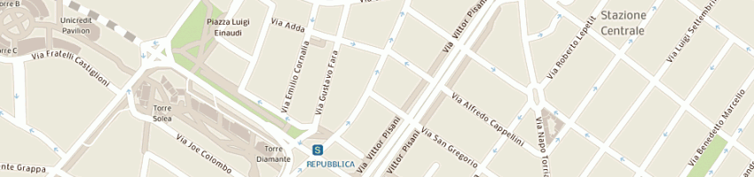 Mappa della impresa autogrill spa a MILANO