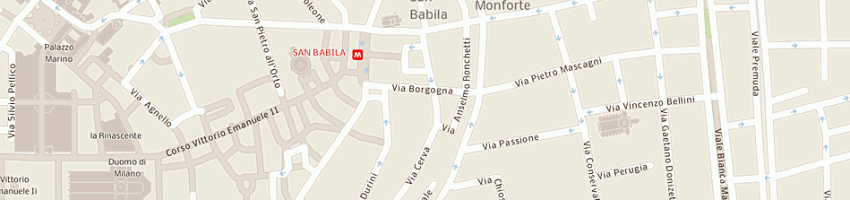 Mappa della impresa palladium moda srl a MILANO