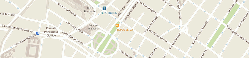Mappa della impresa sanvito maurizio a MILANO