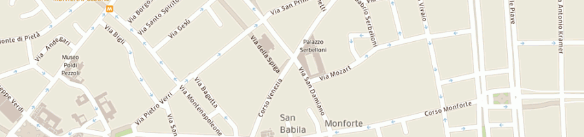 Mappa della impresa astor srl a MILANO