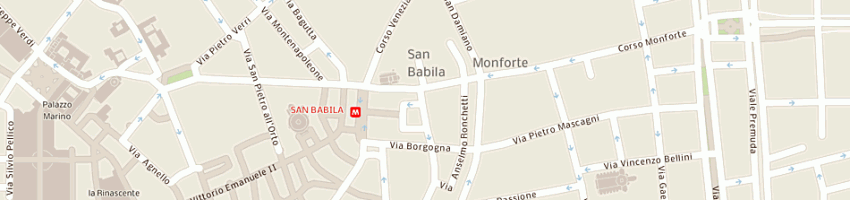 Mappa della impresa societa' gestione beni spa a MILANO