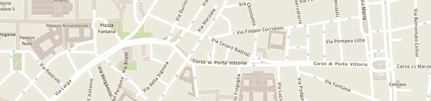 Mappa della impresa l'abc viaggi srl a MILANO