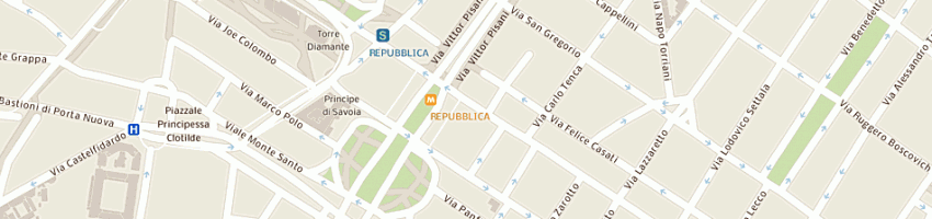 Mappa della impresa buscarini giuseppe a MILANO
