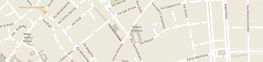 Mappa della impresa sir ristoranti srl a MILANO