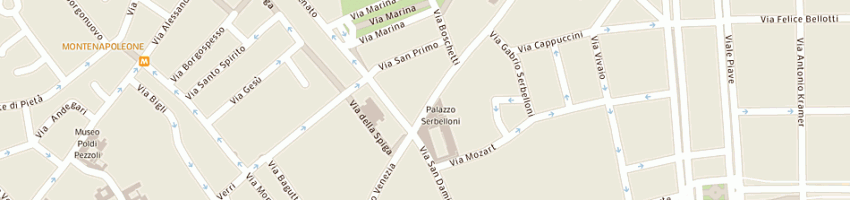 Mappa della impresa ca' albrizzi snc di alessandro giannelli viscardi e c a MILANO