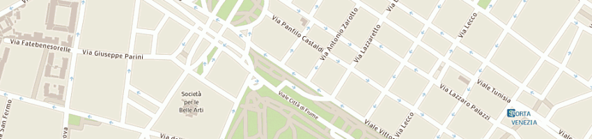 Mappa della impresa milano informatica (sas) a MILANO