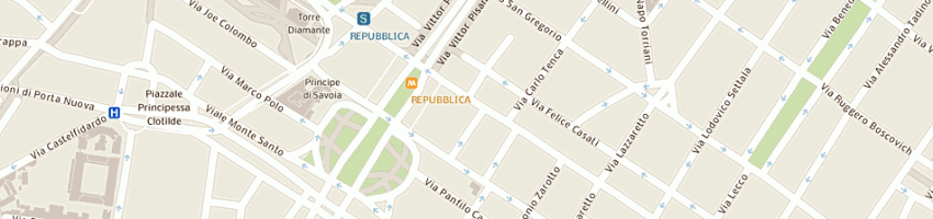 Mappa della impresa mercury real estate consulting srl a MILANO