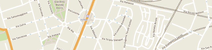 Mappa della impresa ristorante 3 pini (sas) a MILANO