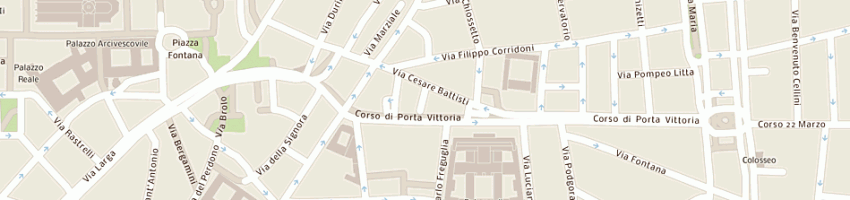 Mappa della impresa nexus sas di natascia azara e c a MILANO