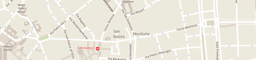 Mappa della impresa alberto orlandi illuminazione srl a MILANO