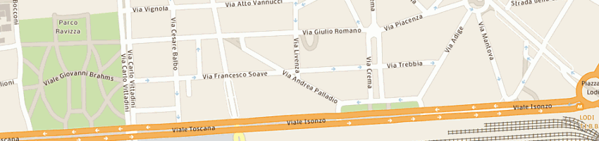 Mappa della impresa peveri archfrancesco a MILANO