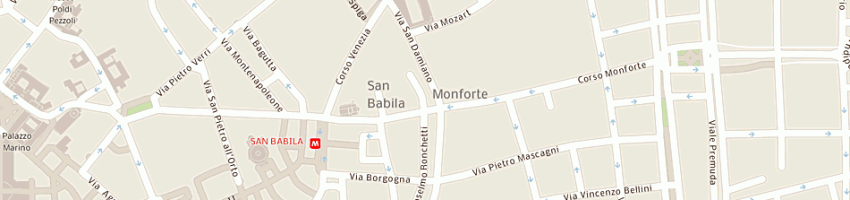 Mappa della impresa la murrina spa a MILANO